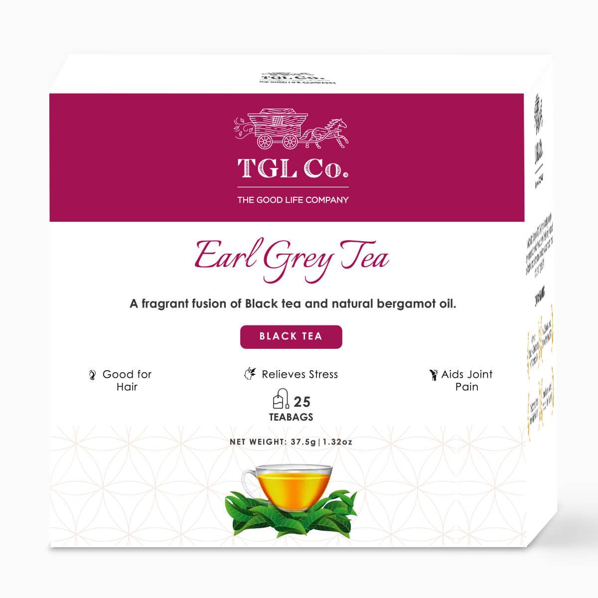 Buy Premium Online Earl Grey Black Tea Pack of 25 Black Tea TGL