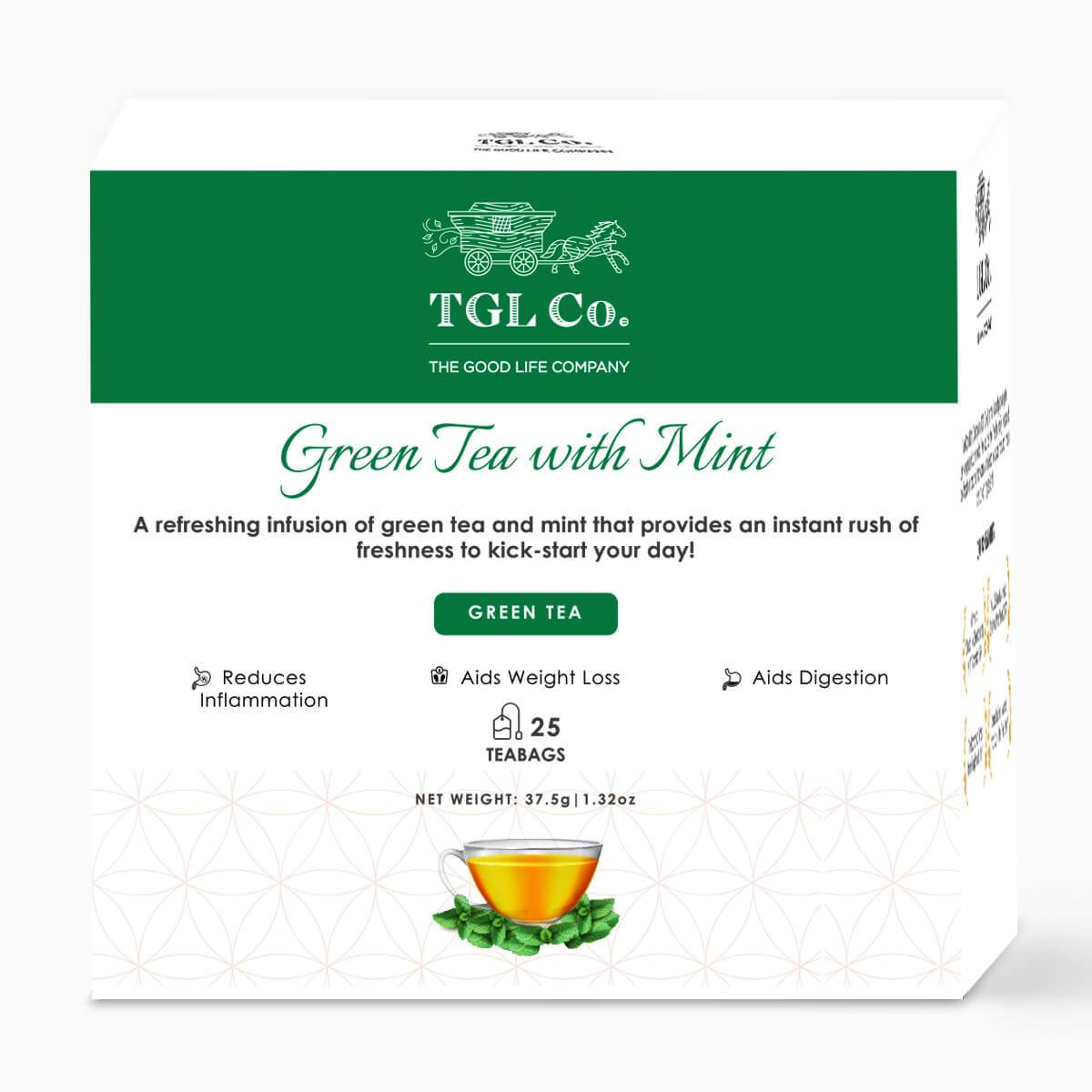 Green Tea with Mint Dust Tea Bags