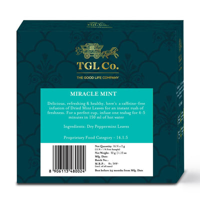 Miracle Mint Herbal Tea Bags / Loose Tea Leaf
