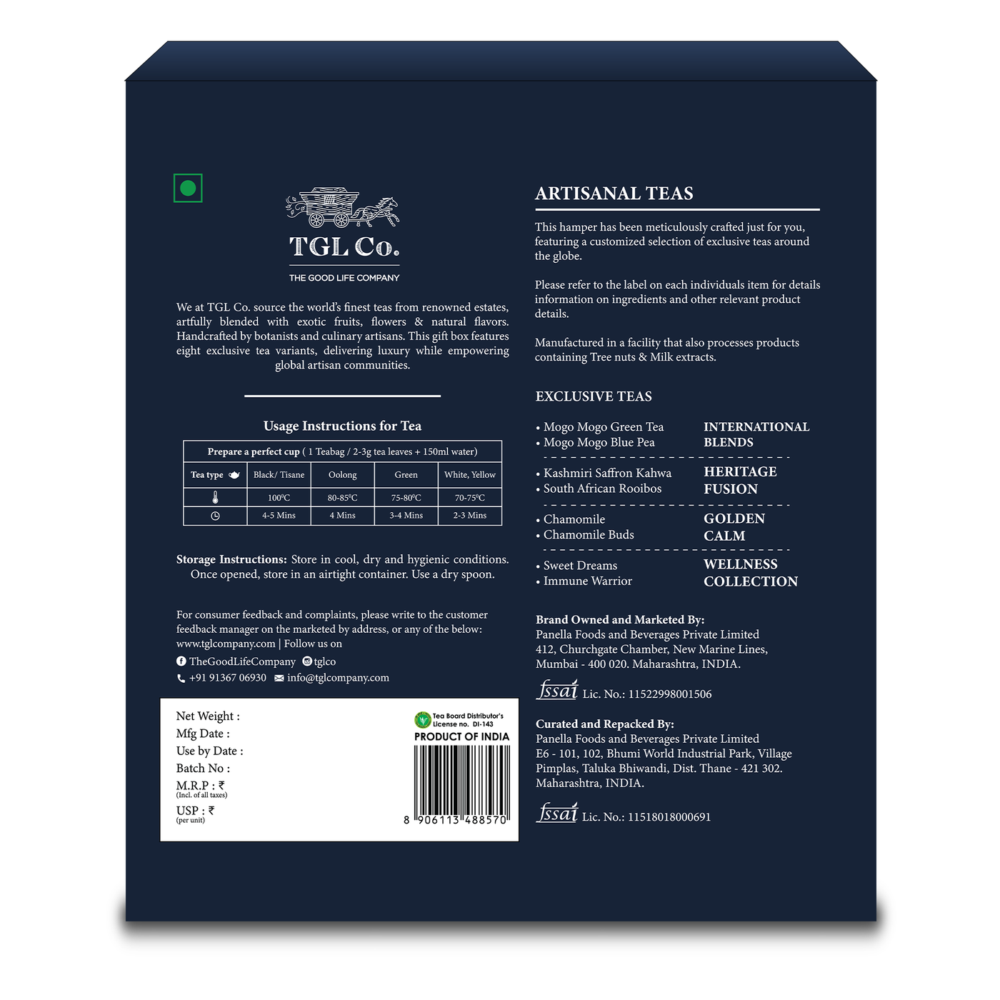 Artisanal Teas Gift Box - 24 Sampler