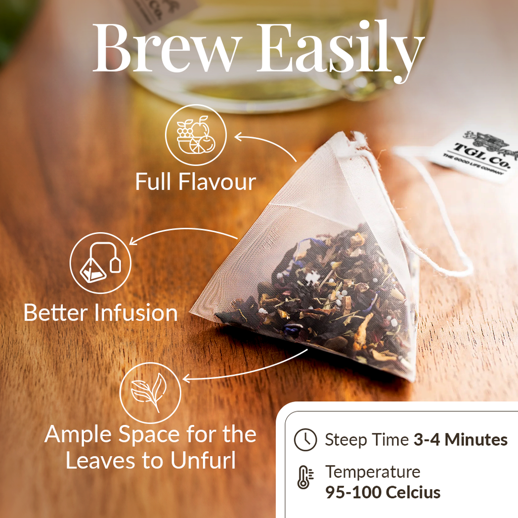 Mogo Mogo Japanese Green Tea - Fruit & Floral Infusion - Pyramid Bags / Loose