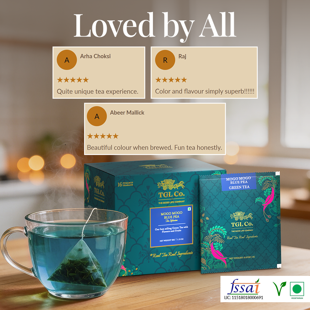 Mogo Mogo Japanese Blue Pea Flower Tea - Fruit & Floral Infusion