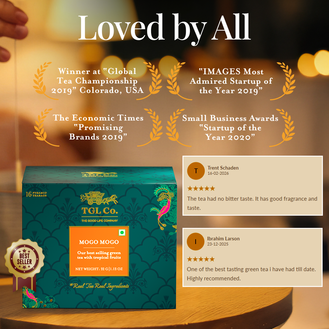 Mogo Mogo Japanese Green Tea - Fruit & Floral Infusion - Pyramid Bags / Loose