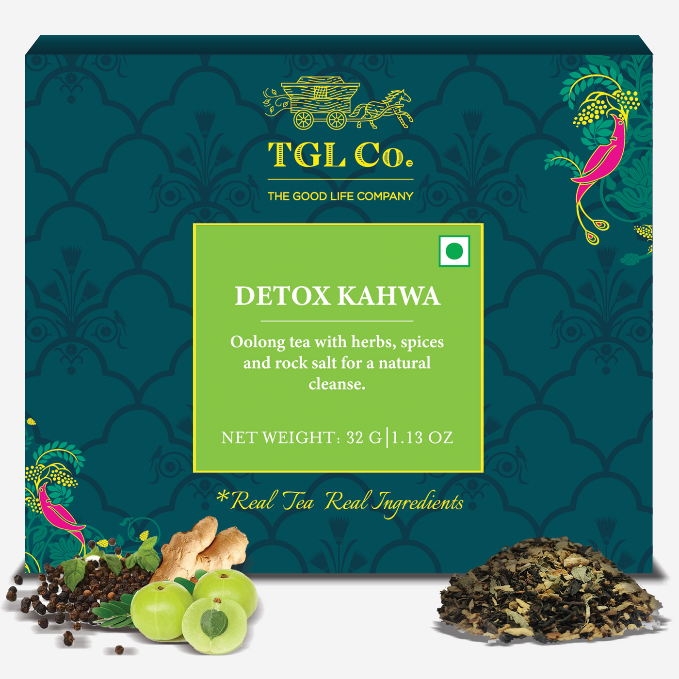 Detox Desi Kahwa Tea Bags ( With Herbs & Spices)