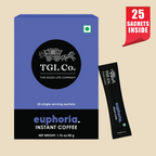 Euphoria - Arabica & Robusta Blended Instant Coffee - 25 Sachets