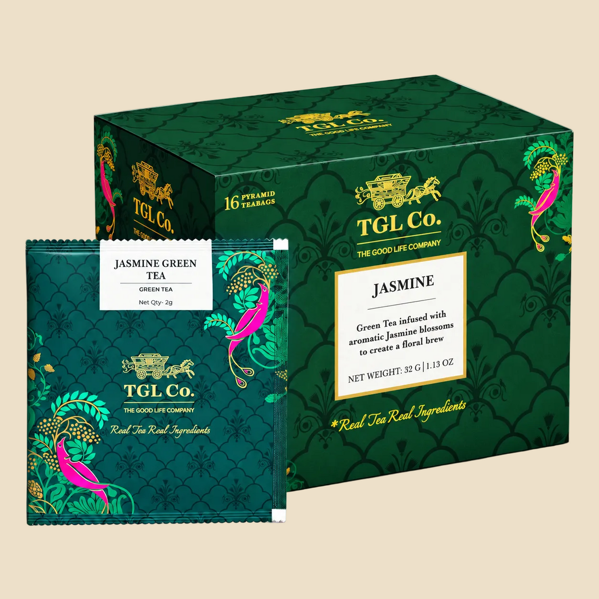 Jasmine Green Tea Infusion - Pyramid Bags / Loose