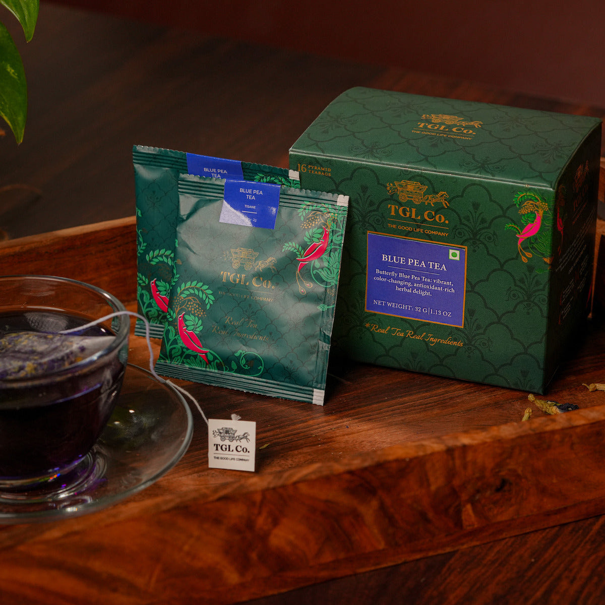 Blue Pea Flower Herbal Infusion - Pyramid Bags / Loose