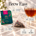 Rose Glow Black Tea Infusion