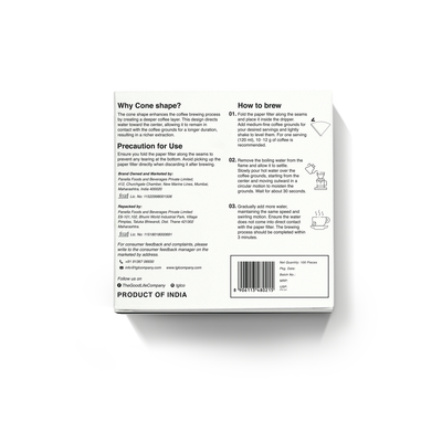 V60 Filter Papers - Brown 100 Count paper