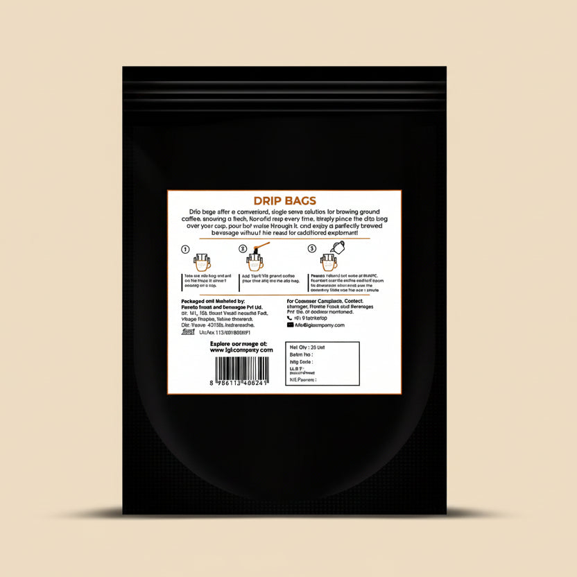 Instant Pour-Over Coffee Drip Bags (25 Packs)