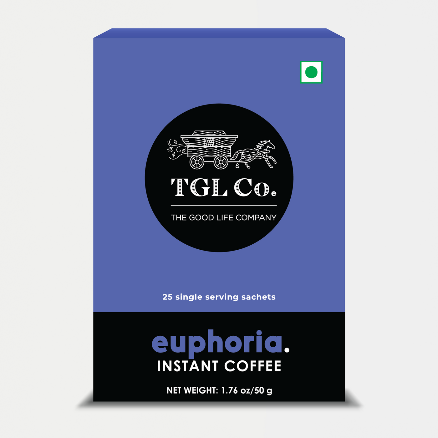 Euphoria Arabica & Robusta Blend Instant Coffee 25 Sachets (Travel Pack)