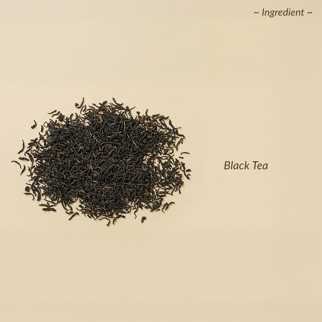 Black tea leaves