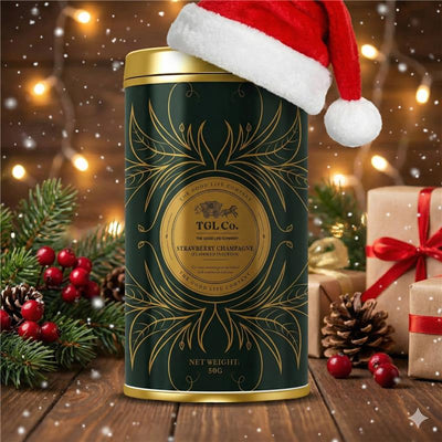 Strawberry Champagne Green Tea - Tea Leaves