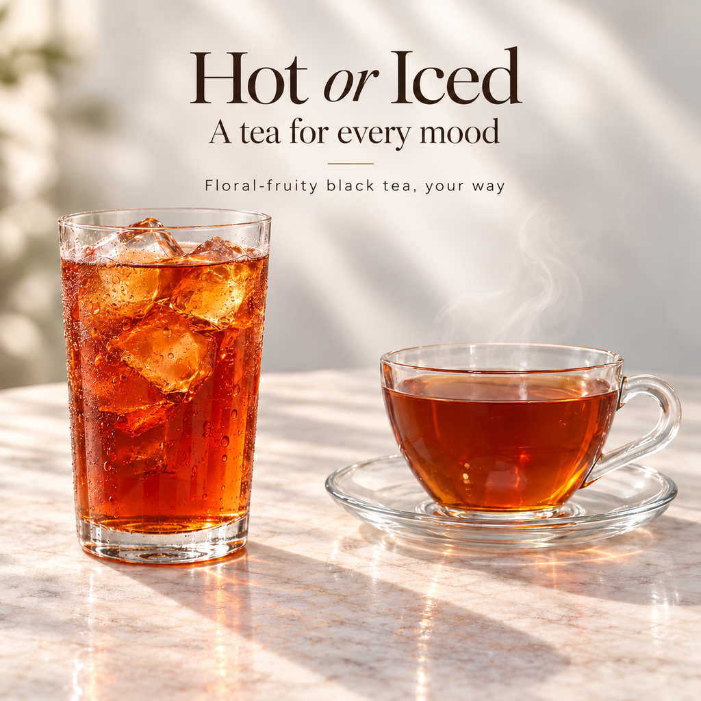Rose Glow Black Tea Infusion