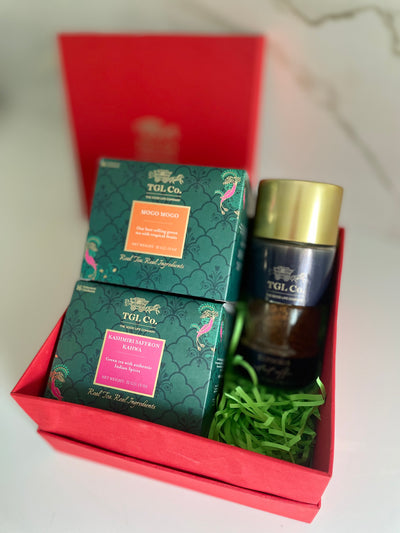 Festive flavors Gift Box - (Premium Tea + Coffee)