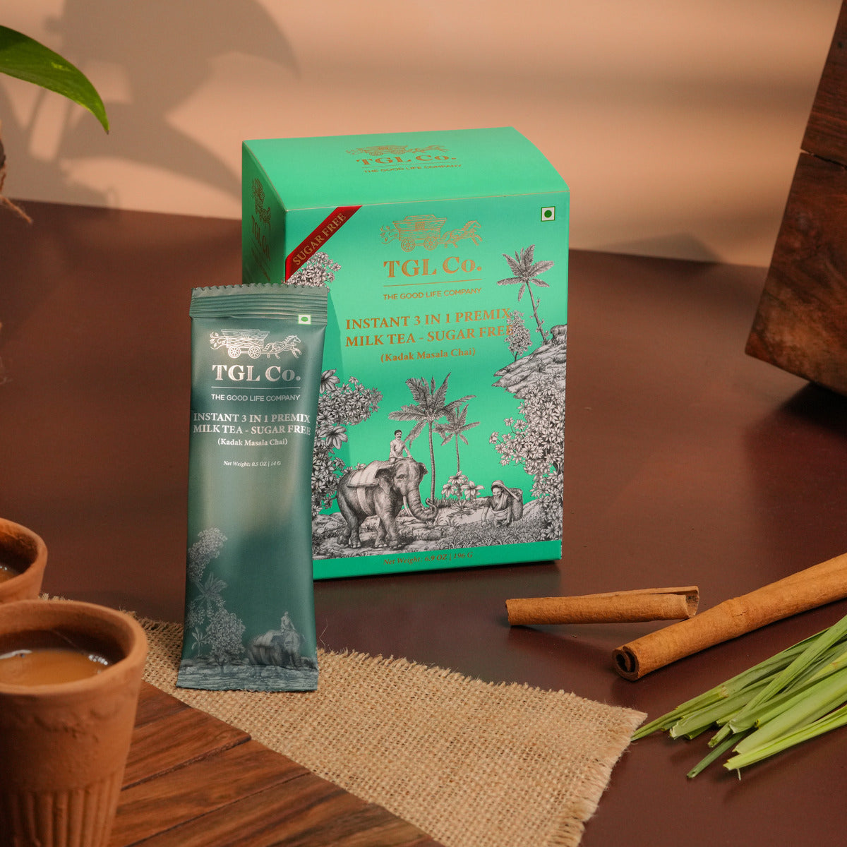 Kadak Masala Chai 3-in-1 Premix - Sugar Free