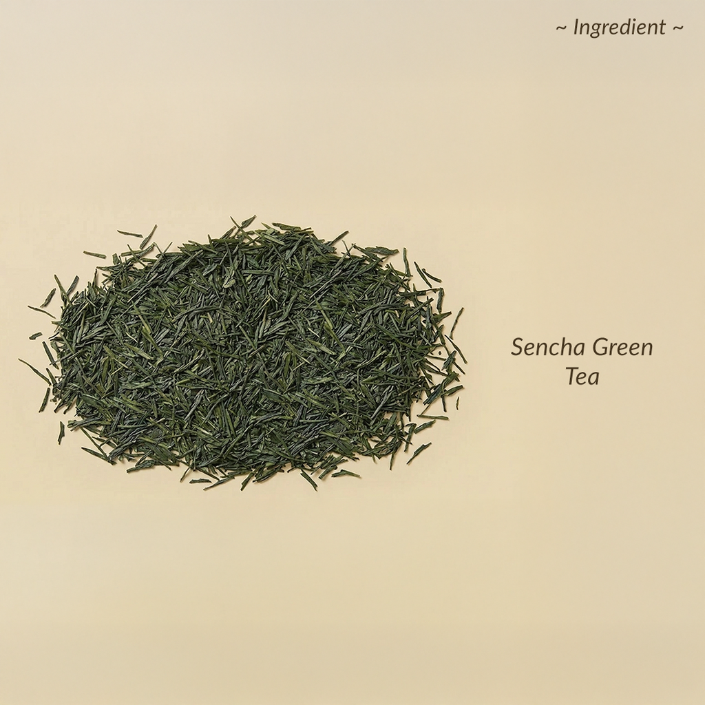 Sencha green tea leaves