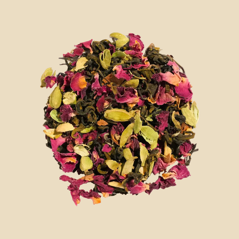 Kashmiri Kahwa Herbal Tea Infusion - 50 Gm Tin & Pincer Tea Infuser