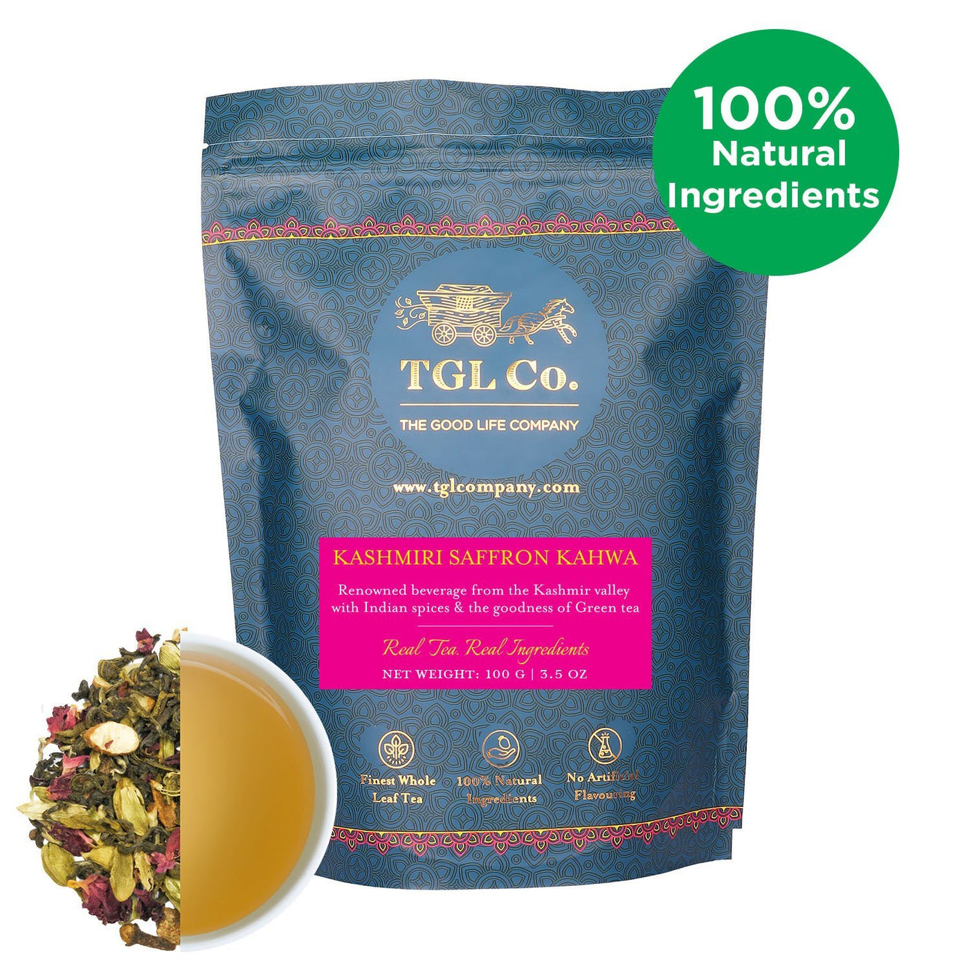 Buy Saffron Cardamom Exotic Chai – Golden Tips Tea (India)