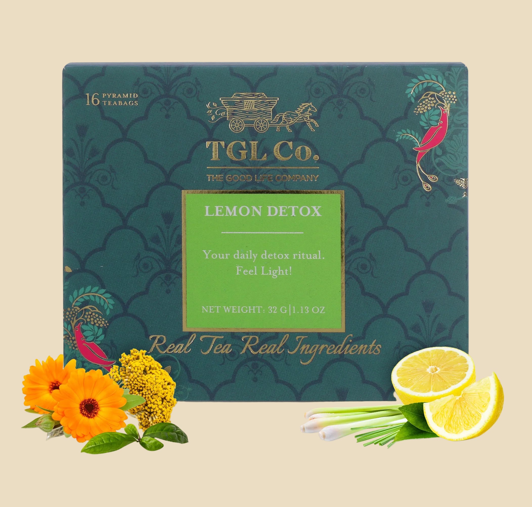Lemon Detox Green Tea Infusion - Pyramid Bags / Loose