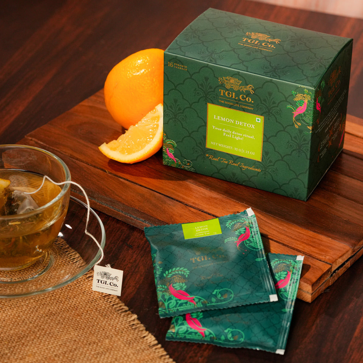 Lemon Detox Green Tea Infusion - Pyramid Bags / Loose