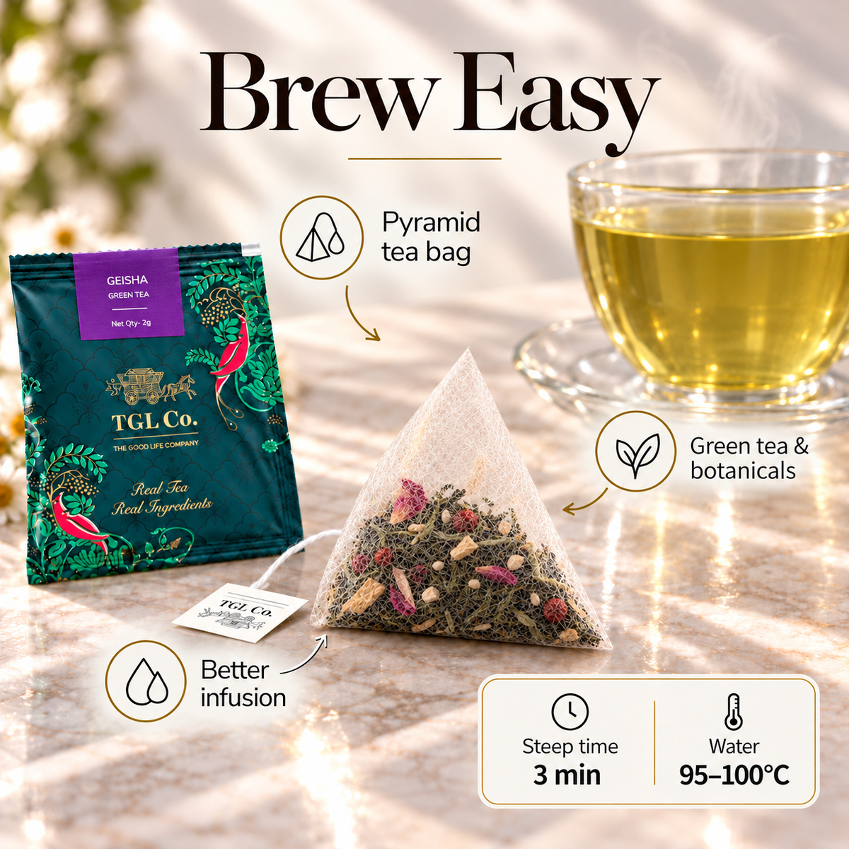 Geisha Green Tea Infusion