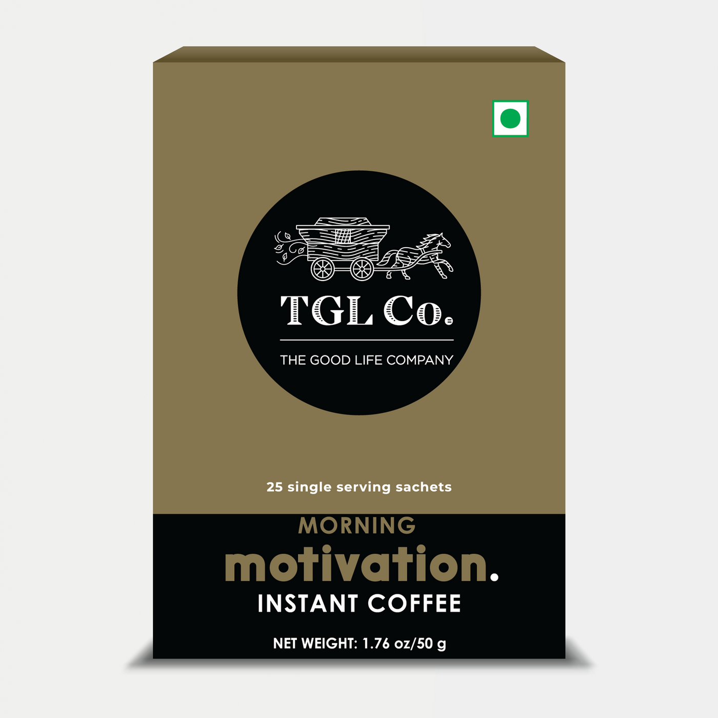 Morning Motivation 100% Arabica Instant Coffee 25 Sachets (Travel Pack)