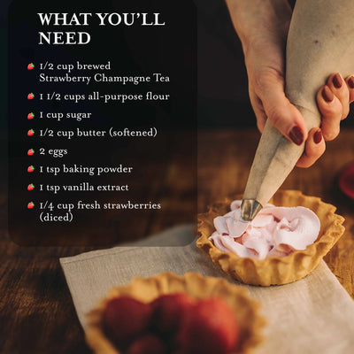 Strawberry Champagne Green Tea - Tea Leaves