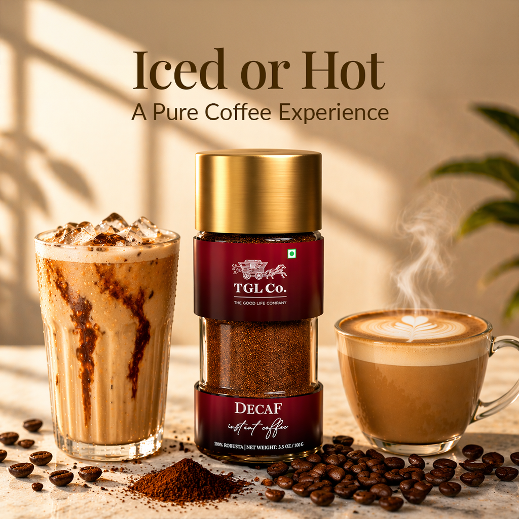 Decaf Instant Coffee - 100% Robusta (No Caffeine)