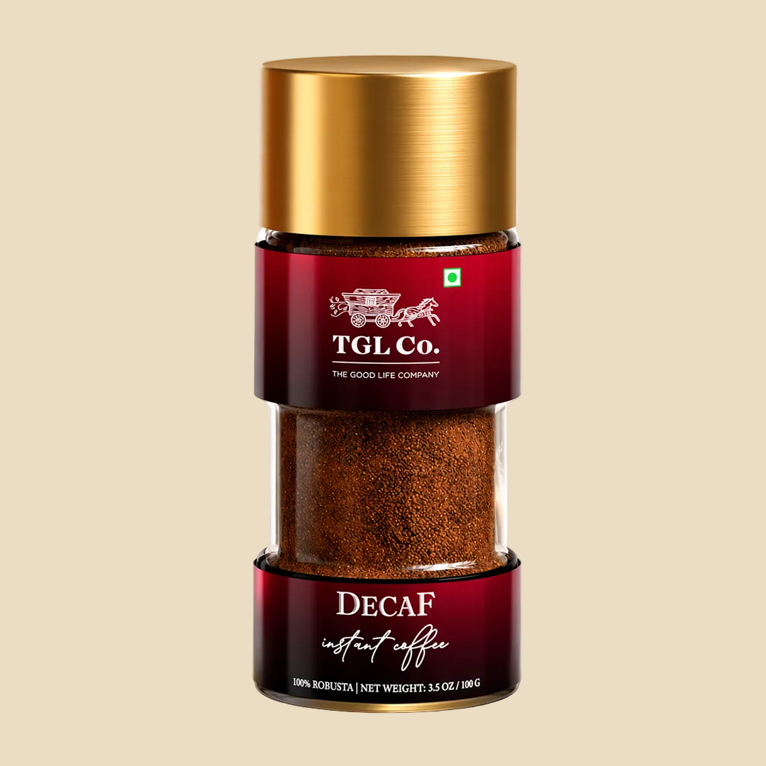 Decaf Instant Coffee - 100% Robusta (No Caffeine)
