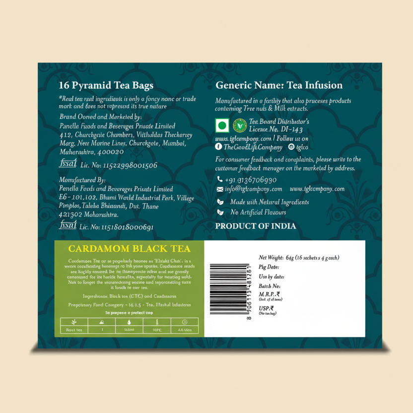 Cardamom Black Tea Pyramid Bags / Loose