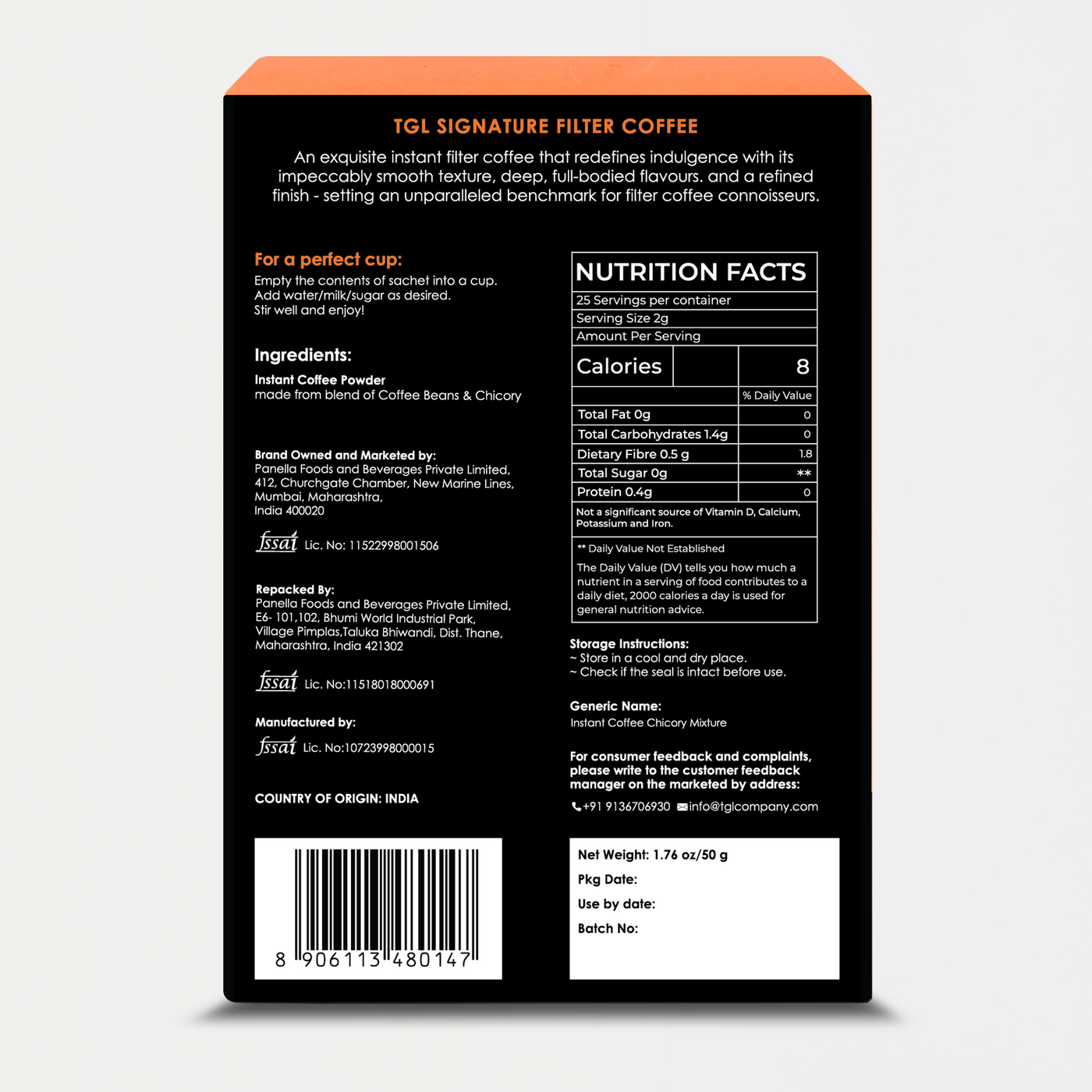 Signature Filter Instant Coffee Sticks (Travel Pack)