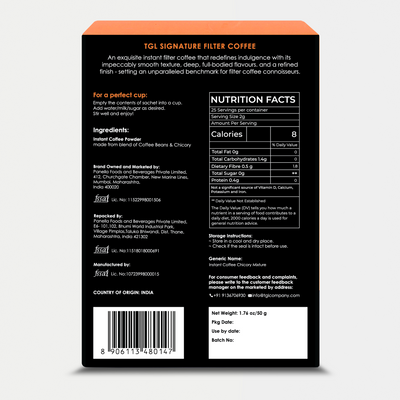 Signature Filter Instant Coffee Sticks (Travel Pack)