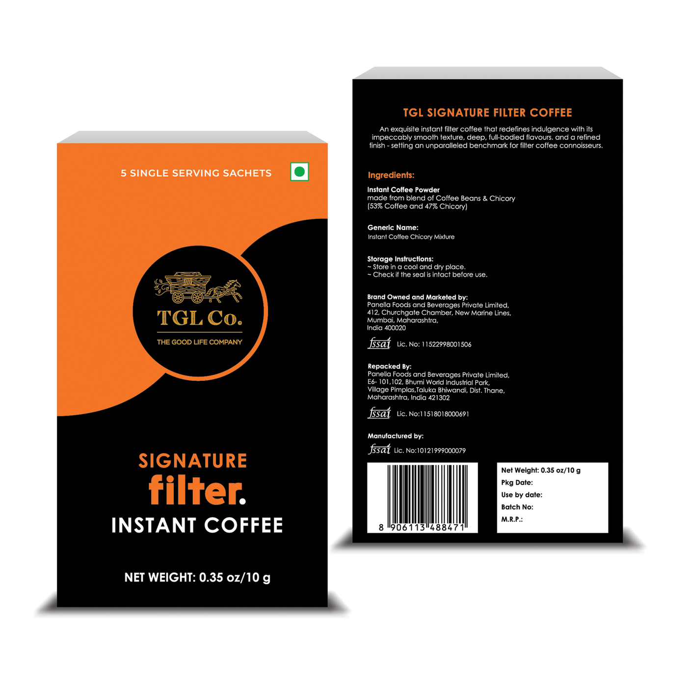 Signature Filter Instant Coffee | 5 Sachets (Sampler Pack)