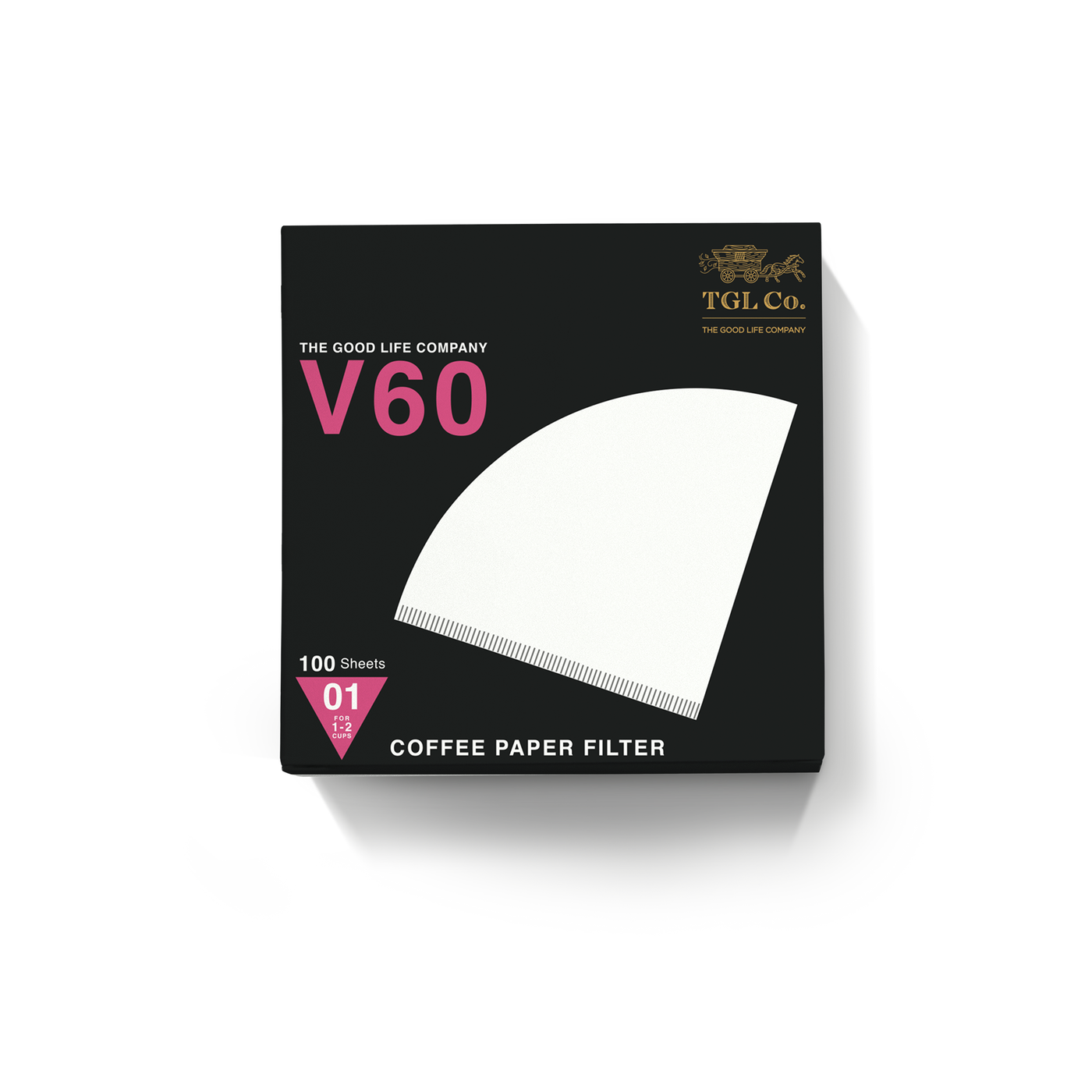 V60 Filter Papers - White 100 Count Paper