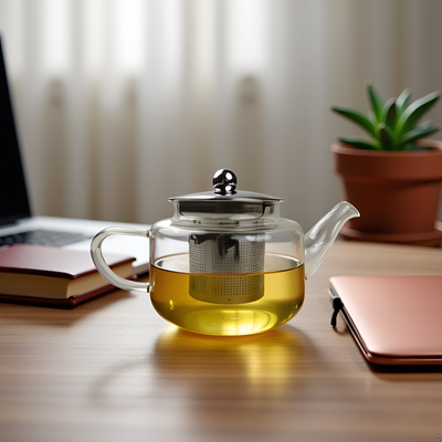 TGL Co. Heat proof glass tea pot with Infuser - 450ml