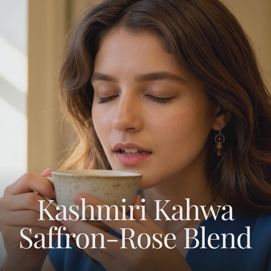 Kashmiri Saffron Kahwa Herbal Tea Infusion
