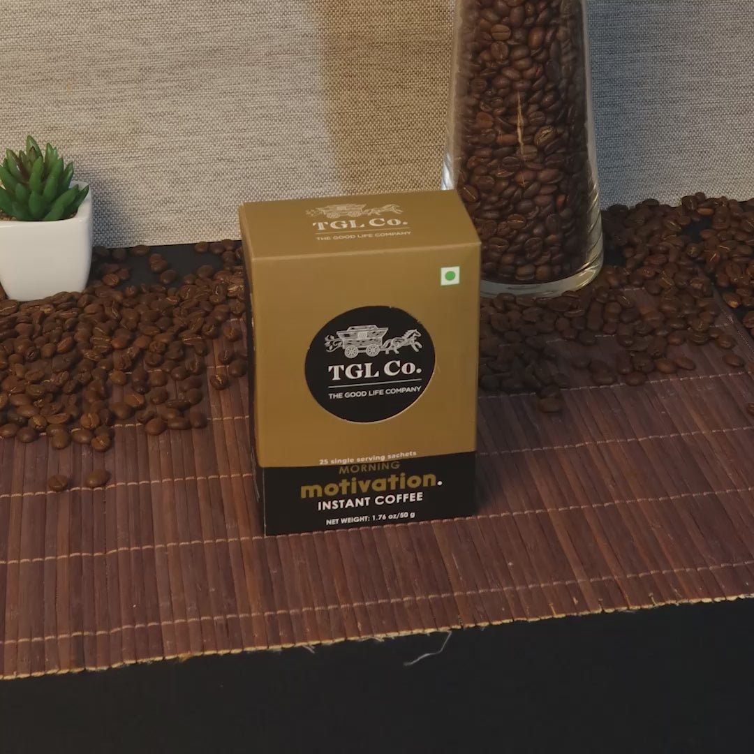 Morning Motivation 100% Arabica Instant Coffee 5 Sachets (Sampler Pack)