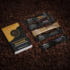 Instant coffee sampler pack with five assorted coffee flavours