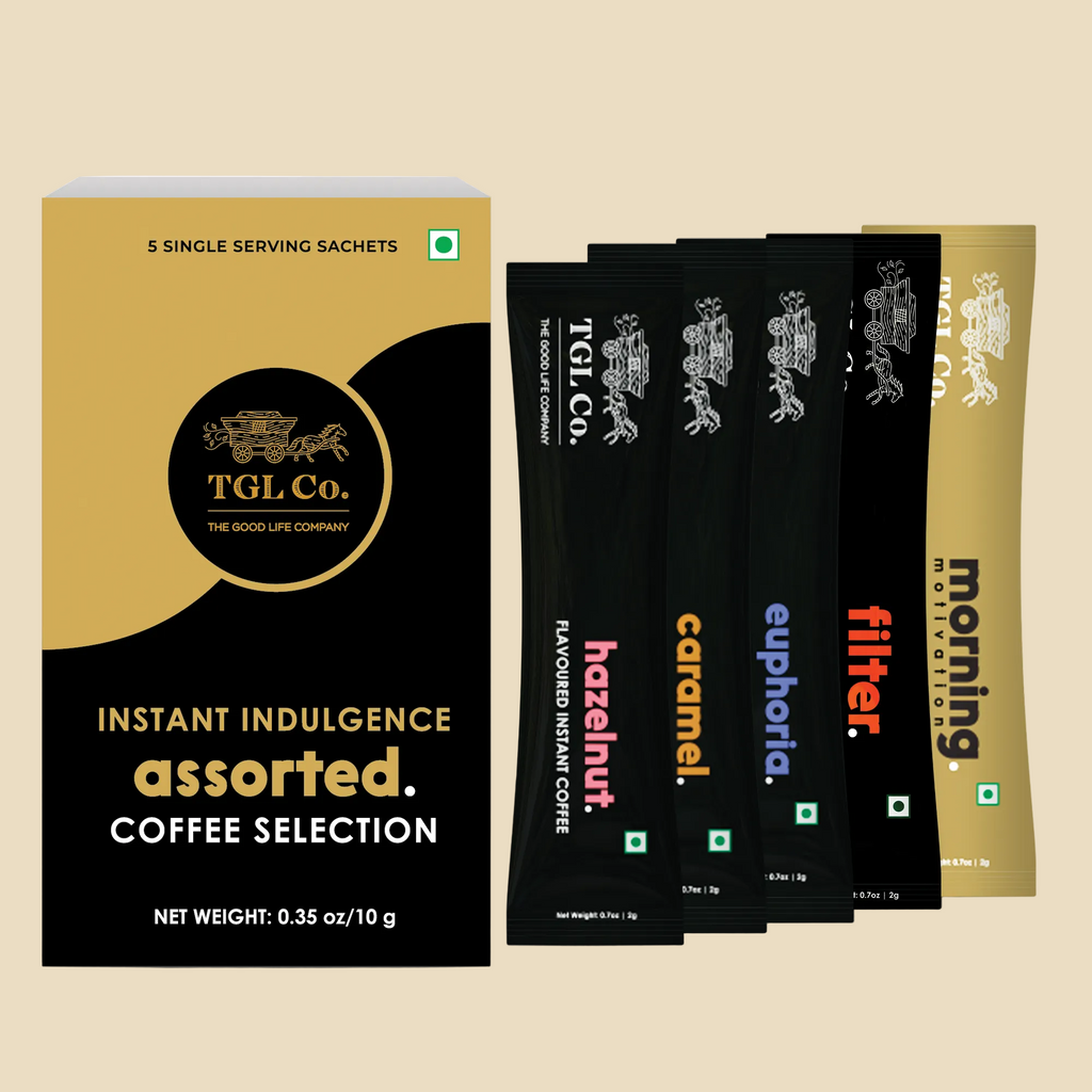 Coffee sampler sachets for tasting multiple instant coffee blends