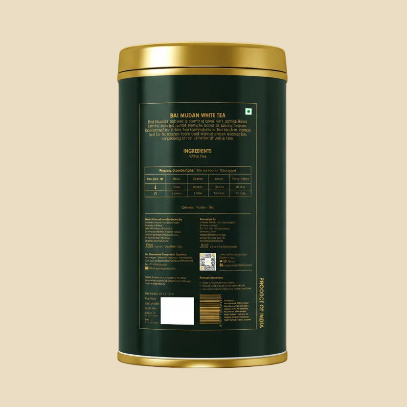 Chinese Bai Mu Dan white tea with light floral aroma