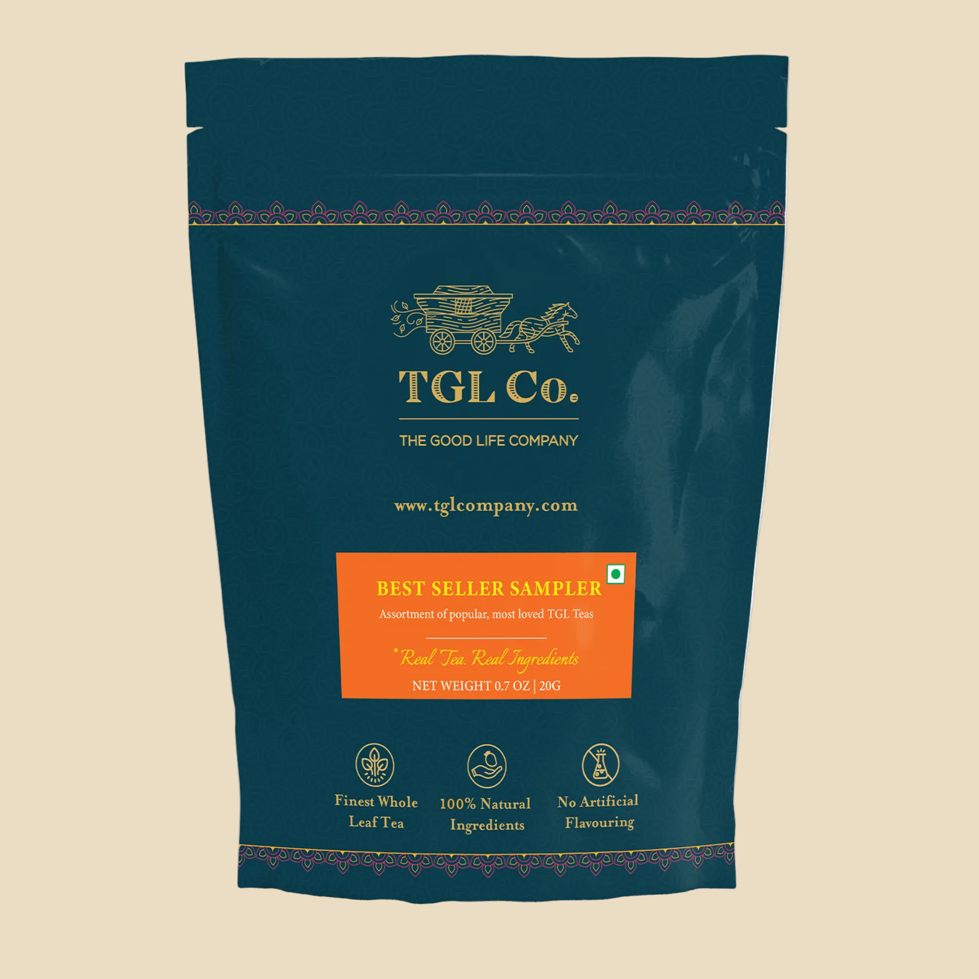 Tea tasting sampler with signature TGL tea blends