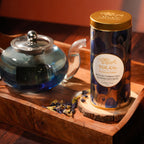 Blue pea flower herbal infusion for relaxing caffeine free tea