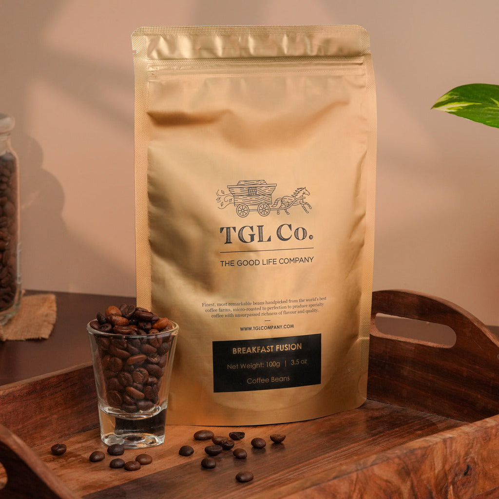 Arabica and Robusta coffee beans blend for balanced coffee brewing