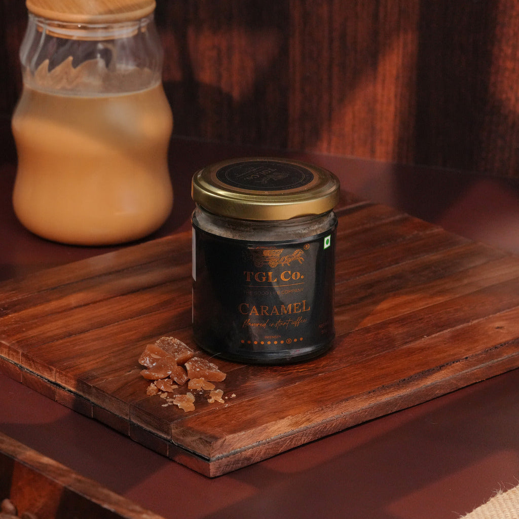 Premium caramel flavoured coffee for café style coffee drinks