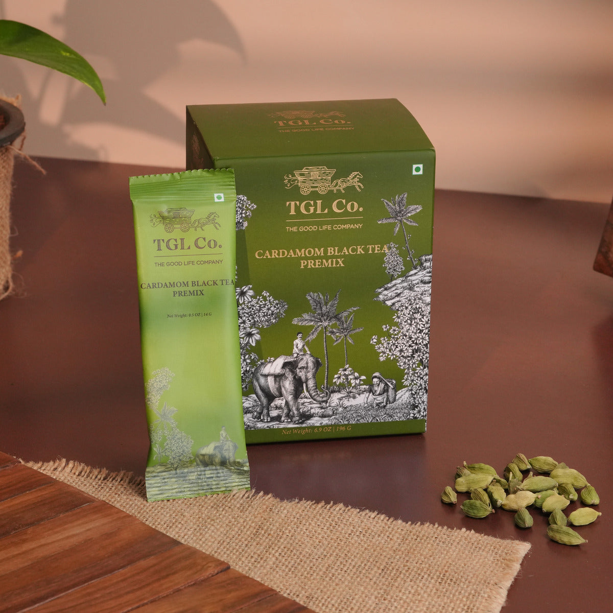 Elaichi chai premix with aromatic cardamom flavour