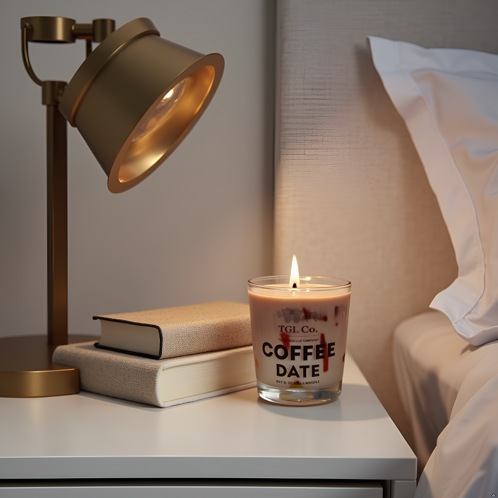 Luxury coffee aroma candle inspired by specialty coffee