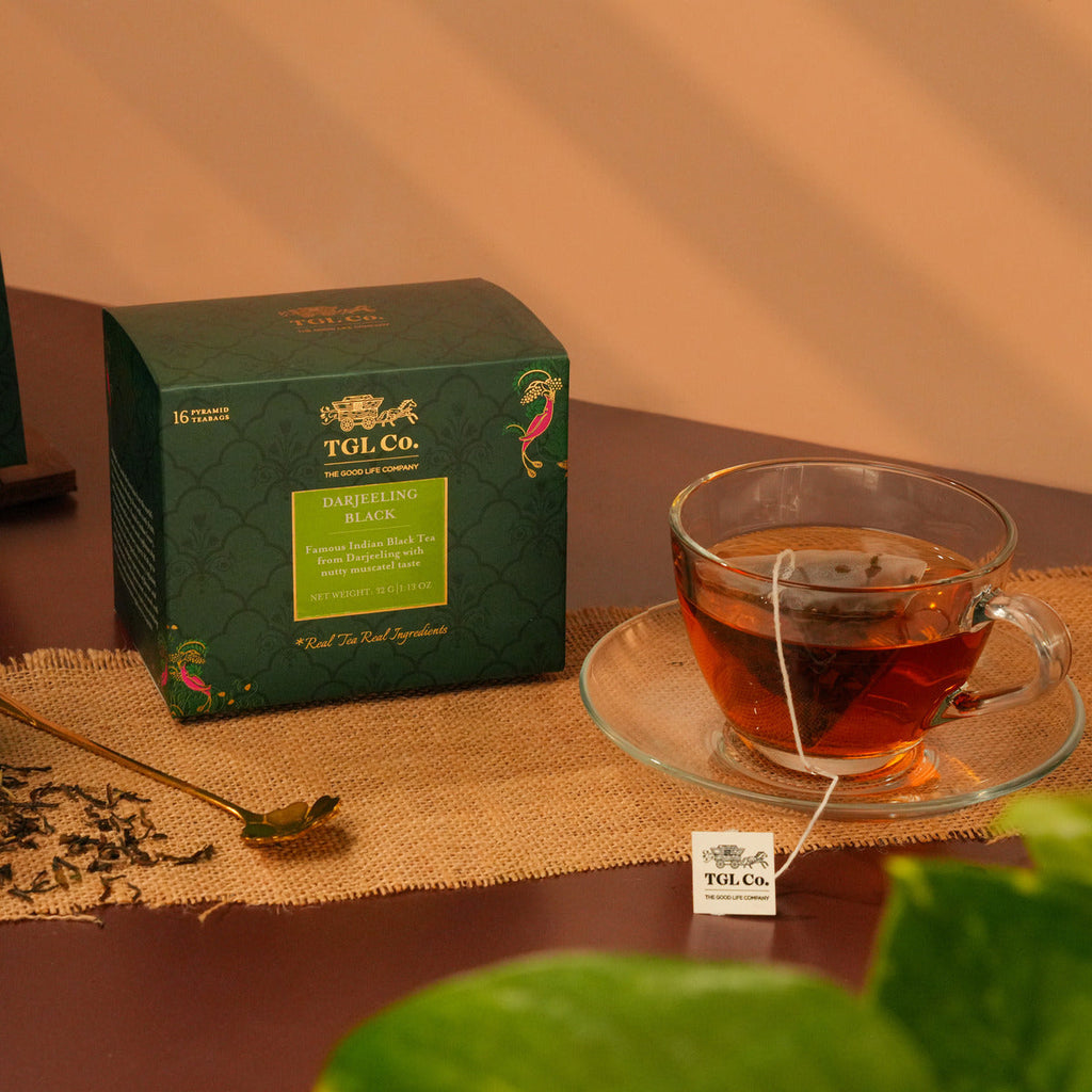 Darjeeling black tea with delicate muscatel flavour for refined tea brewing