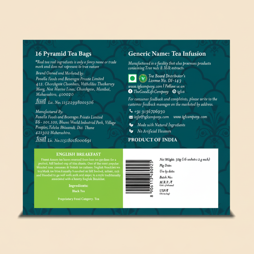 English Breakfast Black Tea - Pyramid Bags / Loose