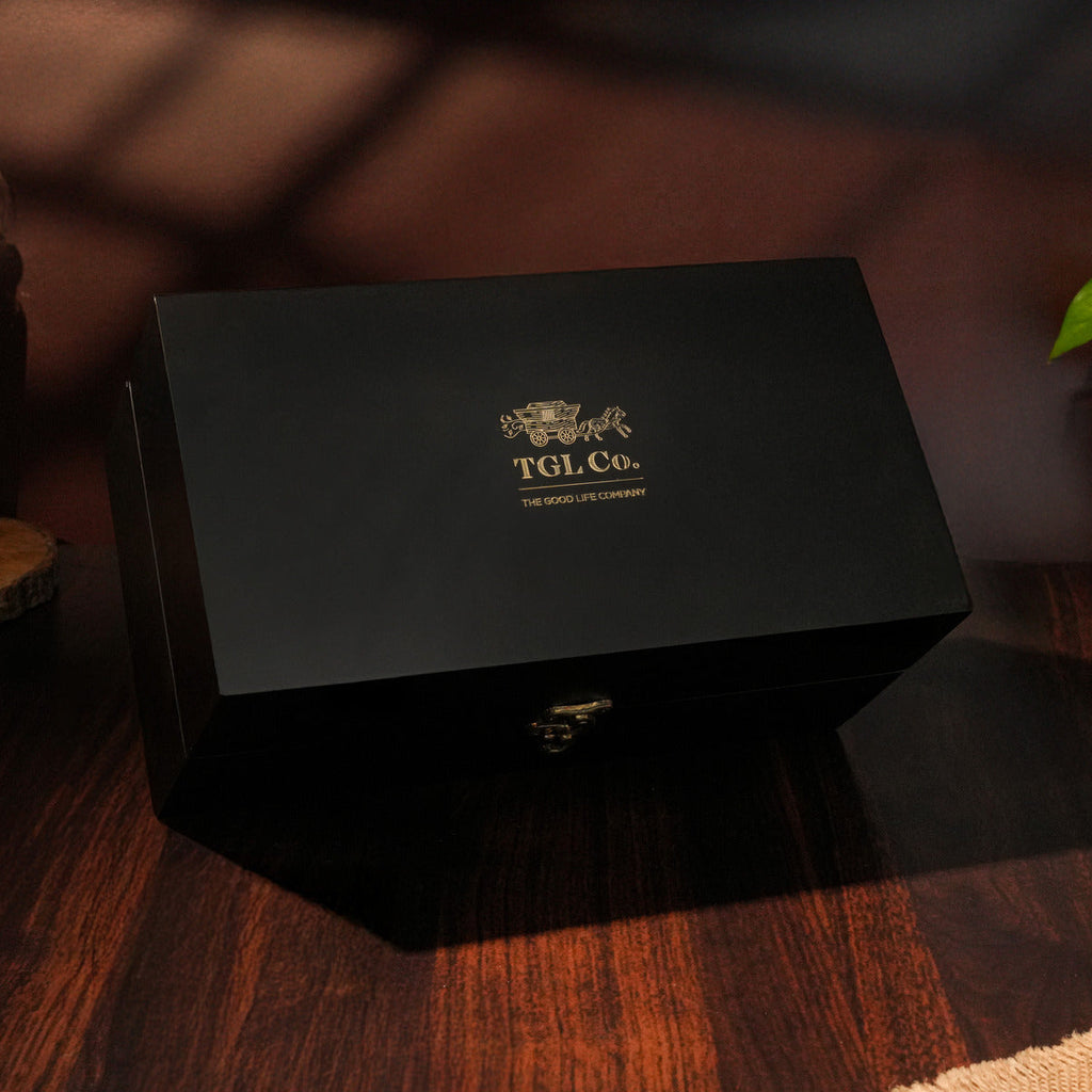 Premium tea gift hamper with curated teas for festive occasions
